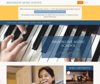 BMsmusic.org(Brookline Music School) Screenshot