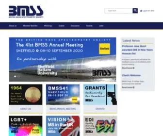 BMSS.org.uk(British Mass Spectrometry Society) Screenshot