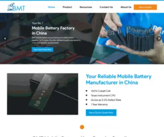 BMtbattery.com(Your Reliable Mobile Battery Manufacturer and Supplier in China) Screenshot