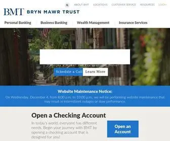 BMT.com(Bank with BMT. Bryn Mawr Trust) Screenshot