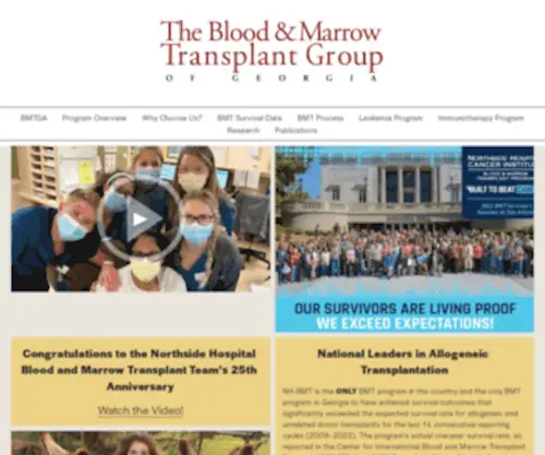 BMtga.com(The Blood and Marrow Transplant Program at Northside Hospital is a collaboration between The Blood and Marrow Transplant Group of Georgia (BMTGA) and Northside Hospital) Screenshot