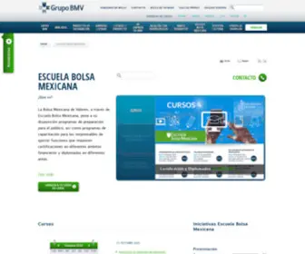 Bmveducacion.com.mx(Grupo BMV) Screenshot