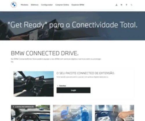 BMW-Connecteddrive.pt(Portal de Clientes BMW ConnectedDrive: a ligação digital ao seu BMW) Screenshot