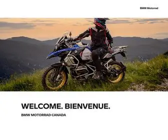 BMW-Motorrad.ca(Language Selection) Screenshot