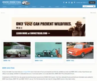 BMW2002Faq.com(Resource for BMW 2002 and Neue Klasse owners) Screenshot