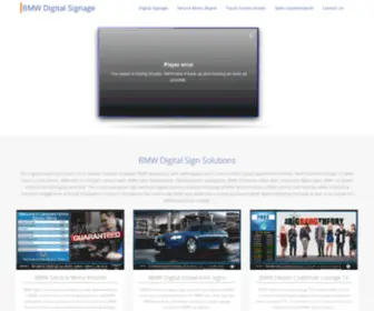 BMwdigitalsignage.com(Kiosk) Screenshot