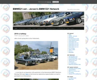 Bmwe21.net(Jeroen's BMW E21 Network) Screenshot