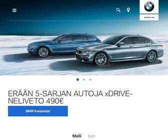 BMW.fi(BMW Group Suomi virallinen maahantuojan kotisivu) Screenshot