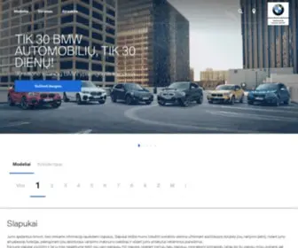 BMW.lt(Oficiali BMW svetainė Lietuvoje) Screenshot