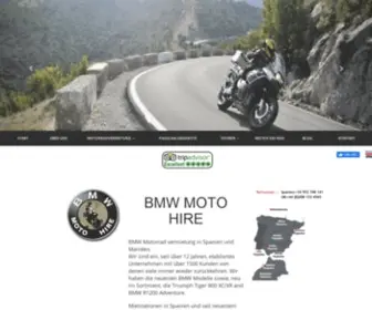 BMwmotohire.de(Motorrad Vermietung Touren in Spanien Portugal Marokko) Screenshot