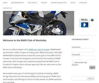 BMwpower.ca(BMW Club of Manitoba) Screenshot