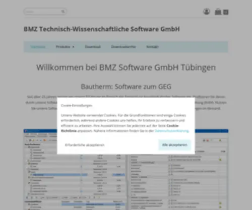 BMZ-Software.de(BMZ Technisch) Screenshot