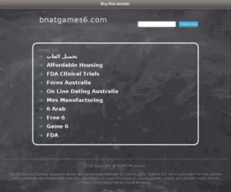 Bnatgames6.com(العاب) Screenshot