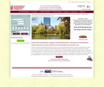 BNbboston.com(Boston bed and breakfast) Screenshot