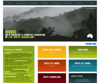 BNBNQ.com.au(Bed and Breakfast and Farmstay Association of Far North Queensland accommodation directory) Screenshot