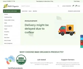 Bnborganics.com(B&B Organics Online) Screenshot