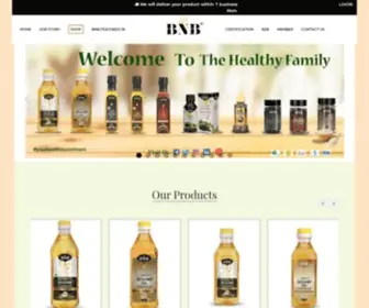 BNbsesameoil.com(BN Exports Pvt Ltd) Screenshot