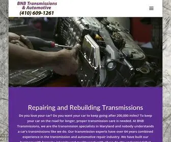 BNBtransmissions.com(Transmission Repair Baltimore) Screenshot