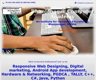 Bncacademy.in(Computer Courses in Odisha) Screenshot