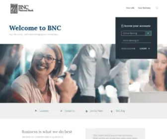 BNcbank.com(BNC National Bank) Screenshot