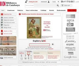 BNC.cat(Biblioteca de Catalunya) Screenshot