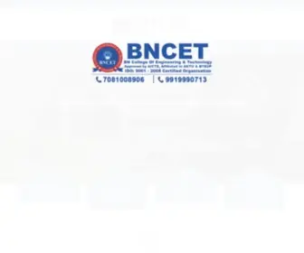 Bncet.ac.in(MBA) Screenshot