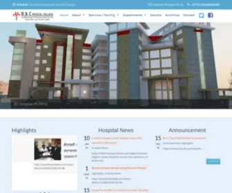 BNchospital.edu.np(B & C Medical College Teaching Hospital and Research Center) Screenshot