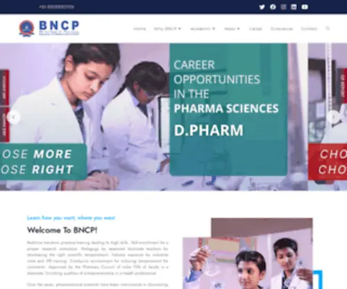 BNCP.co.in(College of Pharmacy) Screenshot