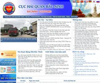 Bncustoms.gov.vn(Cục Hải Quan tỉnh Bắc Ninh) Screenshot