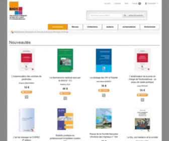 BNDS.fr(Bibliothèque numérique de droit de la santé et d'éthique médicale) Screenshot