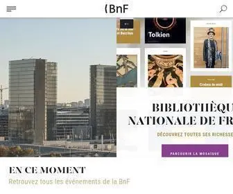 BNF.fr(Site institutionnel) Screenshot