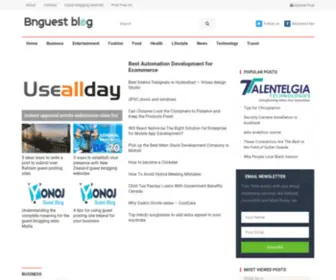 Bnguestblog.com(Article submission websites) Screenshot