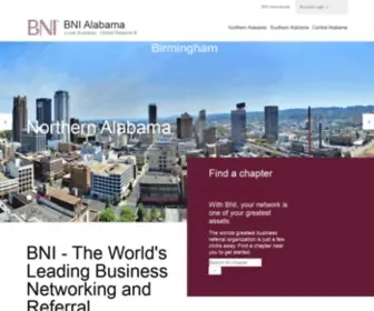 Bnialabama.com(BNI Alabama Landing Page) Screenshot