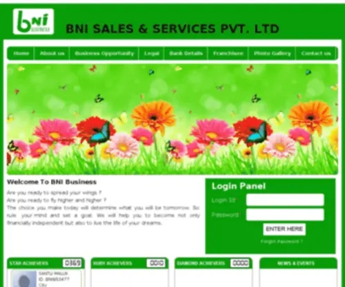 Bnibusiness.net(BNI Sales & Service Pvt) Screenshot