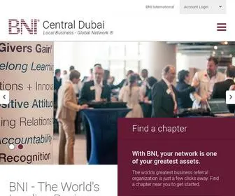 Bnicentraldubai.ae(BNI: Largest Referral Organization) Screenshot