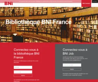 Bnifrance.net(Bibliothèque BNI France) Screenshot