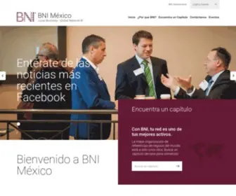Bnimexico.com(Bni: cambiando la forma en que el mundo hace negocios®) Screenshot