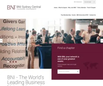 Bnisc.com.au(BNI: Largest Referral Organization) Screenshot