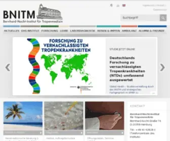 Bnitm.de(Bernhard-Nocht-Institut für Tropenmedizin) Screenshot