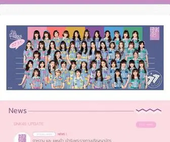 BNK48.com(BNK48 Official Website) Screenshot