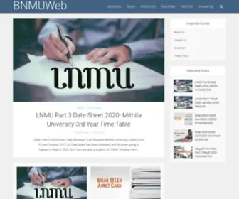 Bnmuweb.com(BNMU Result) Screenshot