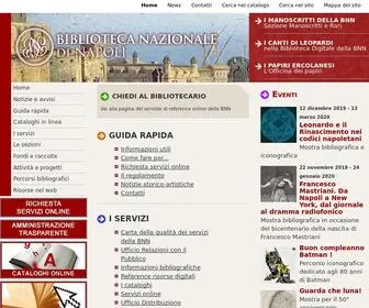 Bnnonline.it(Biblioteca Nazionale di Napoli) Screenshot