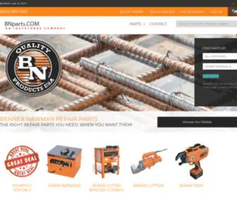 Bnparts.com(Benner Nawman Rebar Cutter Parts) Screenshot