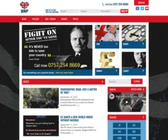 BNP.org.uk(Official website of the British National Party) Screenshot
