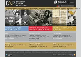 Bnportugal.gov.pt(Biblioteca Nacional de Portugal) Screenshot