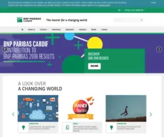 BNpparibascardif.com(L'assureur d'un monde qui change) Screenshot
