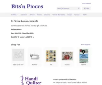 BNpquilts.com(Bits 'n Pieces Quilt Shop) Screenshot