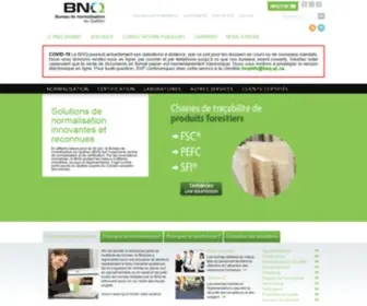 BNQ.qc.ca(Bureau de normalisation du Québec) Screenshot