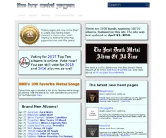 BNrmetal.com(The bnr metal pages) Screenshot
