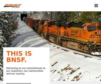 BNSF.com(BNSF Railway) Screenshot